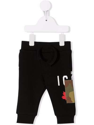 Dsquared2 Kids спортивные брюки с камуфляжной нашивкой