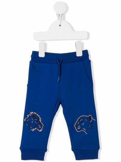 Kenzo Kids спортивные брюки с вышивкой