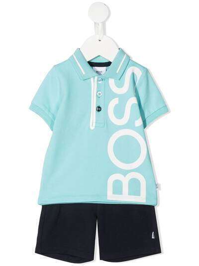 BOSS Kidswear комплект из футболки и шорт с логотипом