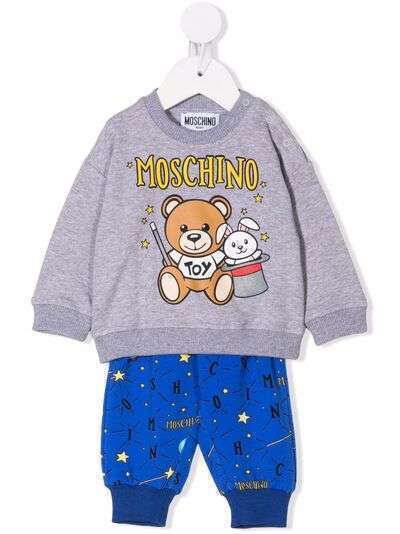 Moschino Kids спортивный костюм с логотипом