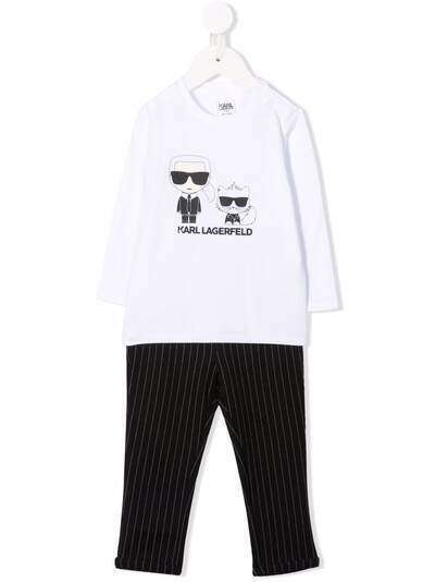 Karl Lagerfeld Kids комплект Ikonik из топа и брюк