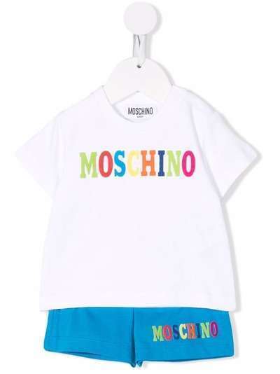 Moschino Kids logo-print short-sleeved tracksuit set