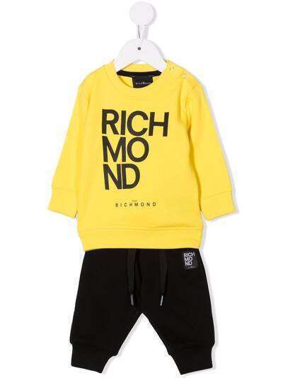 John Richmond Junior two-tone logo-print tracksuit