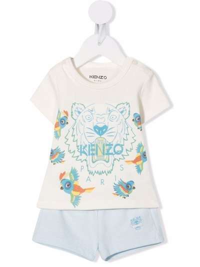 Kenzo Kids футболка с принтом