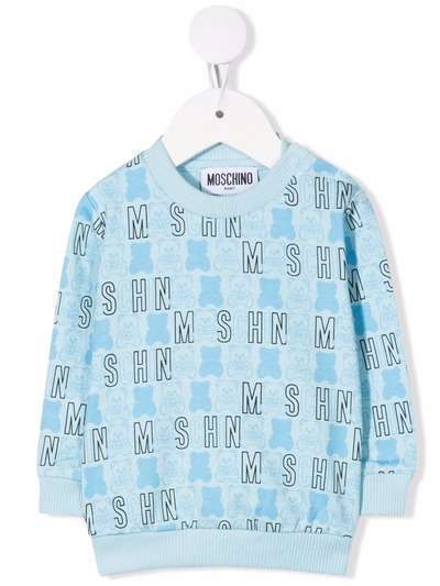 Moschino Kids толстовка с логотипом