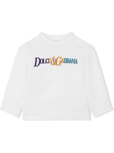 Dolce & Gabbana Kids толстовка с вышитым логотипом