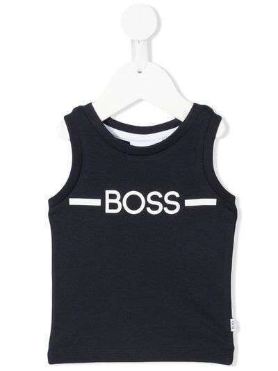 BOSS Kidswear топ без рукавов с логотипом