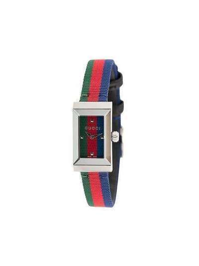 Gucci аналоговые часы с полосатым браслетом 554979IBAA0