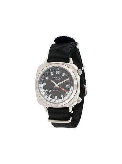 Briston Watches наручные часы Clubmaster GMT Traveller Steel 19842PSG1NB