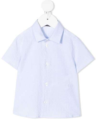 Emporio Armani Kids полосатая рубашка с короткими рукавами