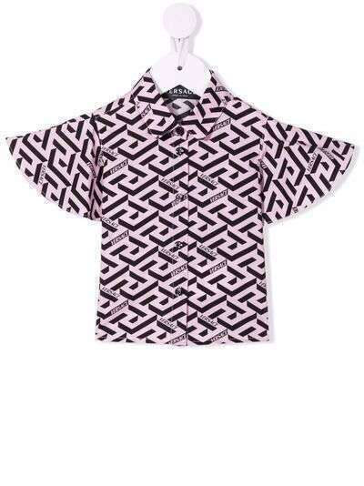Versace Kids рубашка с логотипом