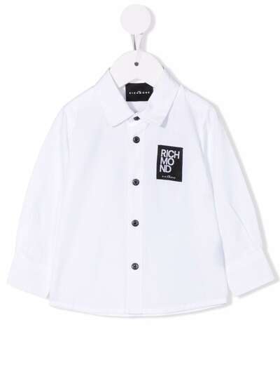 John Richmond Junior logo-print cotton shirt