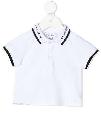 Emporio Armani Kids рубашка поло с короткими рукавами и логотипом