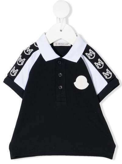 Moncler Enfant рубашка поло в стиле колор-блок