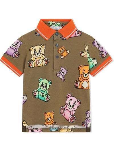 Dolce & Gabbana Kids рубашка поло Teddy Bear