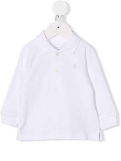 Ralph Lauren Kids рубашка поло с длинными рукавами и вышитым логотипом