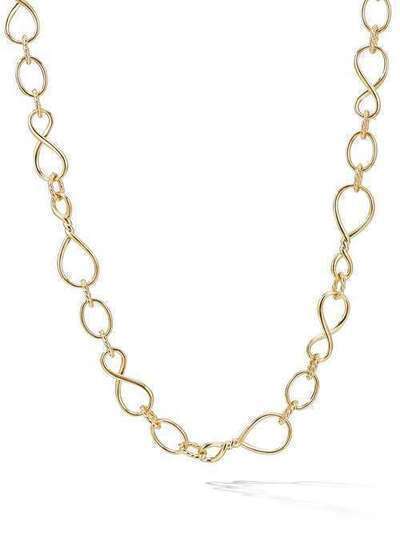 David Yurman 18kt yellow gold medium scale Continuance chain necklace N133488832