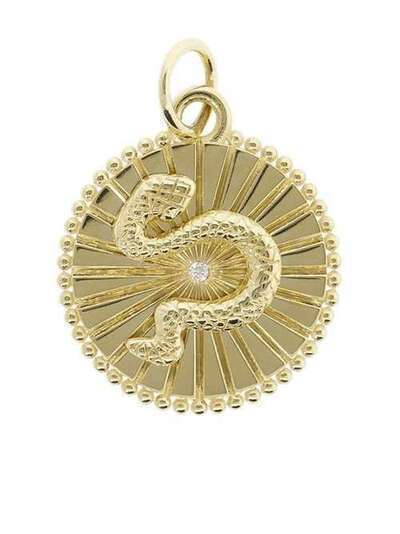 Foundrae медальон Baby Wholeness из желтого золота с бриллиантами CM2WHOLENESS