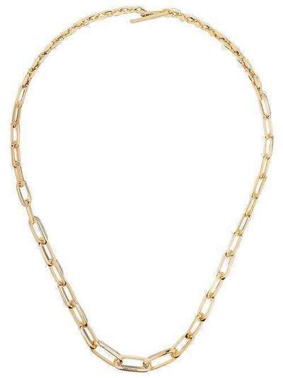 Lizzie Mandler Fine Jewelry колье Graduated Knife Edge Chain N930Y