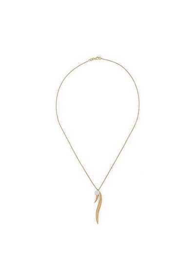 Daou 18kt yellow gold Phoenix feather diamond and opal pendant necklace PHEONIXPENDANT