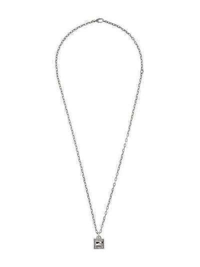 Gucci Necklace with Square G cross in silver 552768J8400