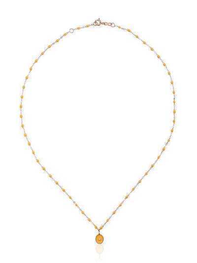 Gigi Clozeau yellow RG bead diamond and rose gold necklace B1EN003R47