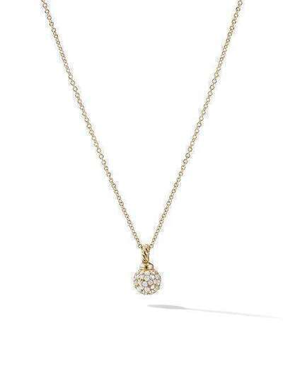 David Yurman 18kt yellow gold Solari diamond pendant necklace N13641D88ADI18