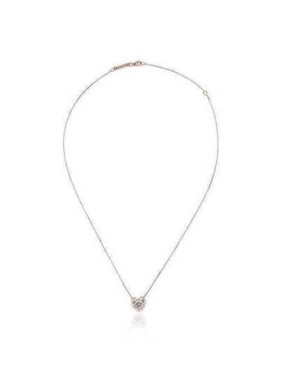 Suzanne Kalan 18kt rose gold heart diamond necklace BAP275RG