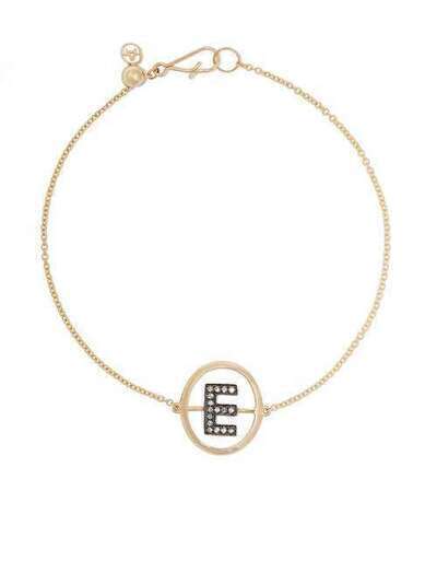 Annoushka золотой браслет с инициалом E и бриллиантами 28095