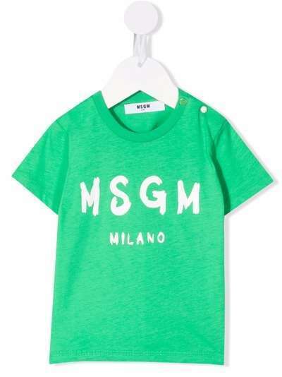 MSGM Kids футболка с логотипом