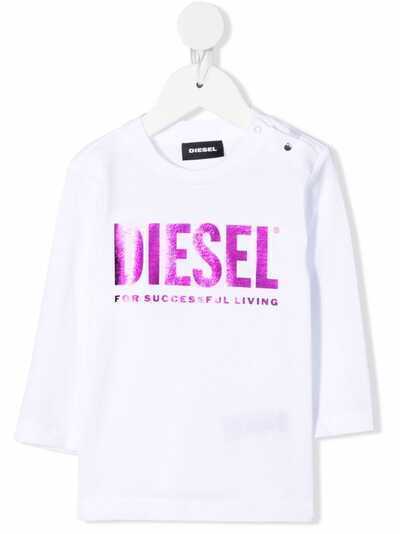 Diesel Kids топ с длинными рукавами и логотипом