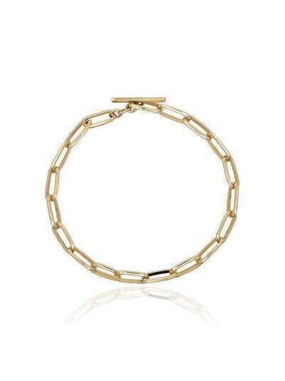 Lizzie Mandler Fine Jewelry yellow gold knife edge chain link bracelet B930YKNIFEEDGE