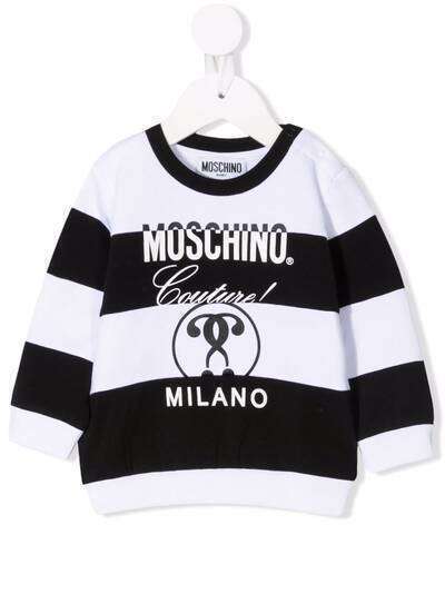 Moschino Kids футболка в полоску
