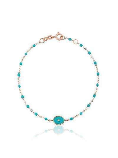 Gigi Clozeau turquoise blue madone diamond and rose gold bracelet B3EN002R33