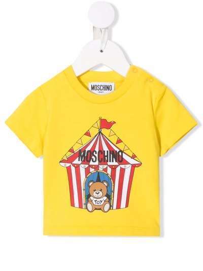 Moschino Kids футболка с графичным принтом и логотипом