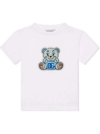 Dolce & Gabbana Kids футболка с нашивкой Teddy Bear