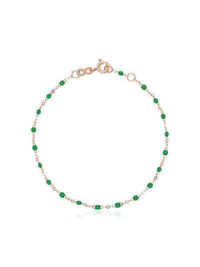 Gigi Clozeau 18k rose gold green beaded bracelet B3GI001R37