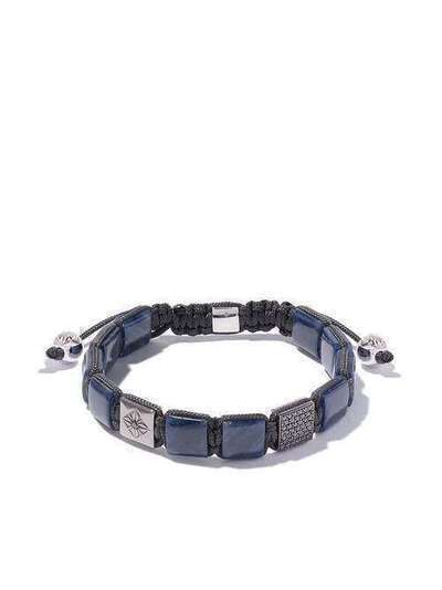 Shamballa Jewels 18kt white & black gold, sapphire and diamond Lock bracelet 149581