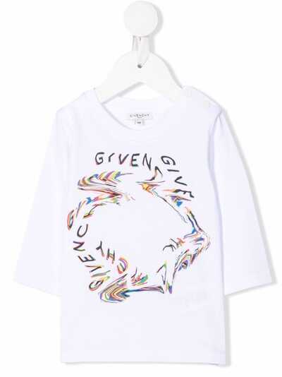 Givenchy Kids топ с логотипом