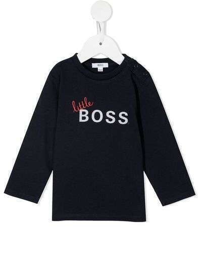 BOSS Kidswear футболка с длинными рукавами и логотипом