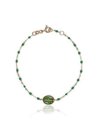 Gigi Clozeau green cactus bead rose gold bracelet B3CT001R37