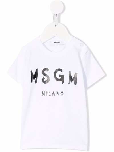 MSGM Kids футболка с логотипом