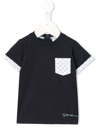 Emporio Armani Kids футболка с короткими рукавами и карманом