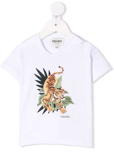 Kenzo Kids футболка с принтом Jumping Tiger