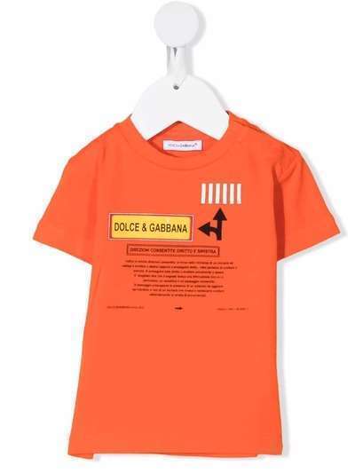 Dolce & Gabbana Kids футболка с нашивкой
