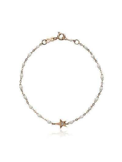 Gigi Clozeau white RG star diamond and rose gold bracelet B3ET006R01