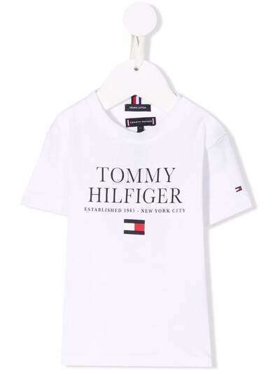 Tommy Hilfiger Junior футболка из органического хлопка с логотипом