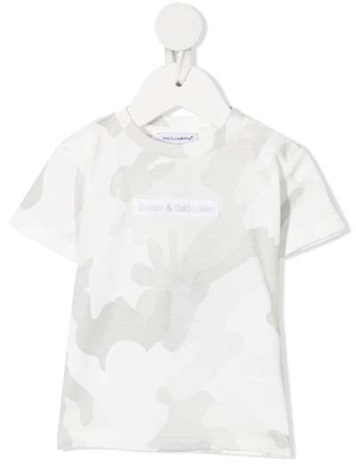 Dolce & Gabbana Kids футболка с камуфляжным принтом