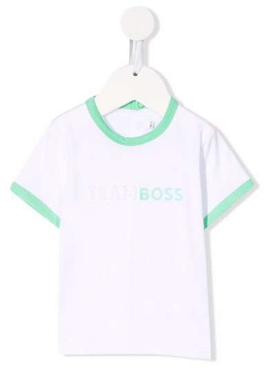 BOSS Kidswear футболка с тисненым логотипом