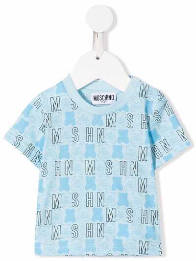 Moschino Kids футболка с логотипом